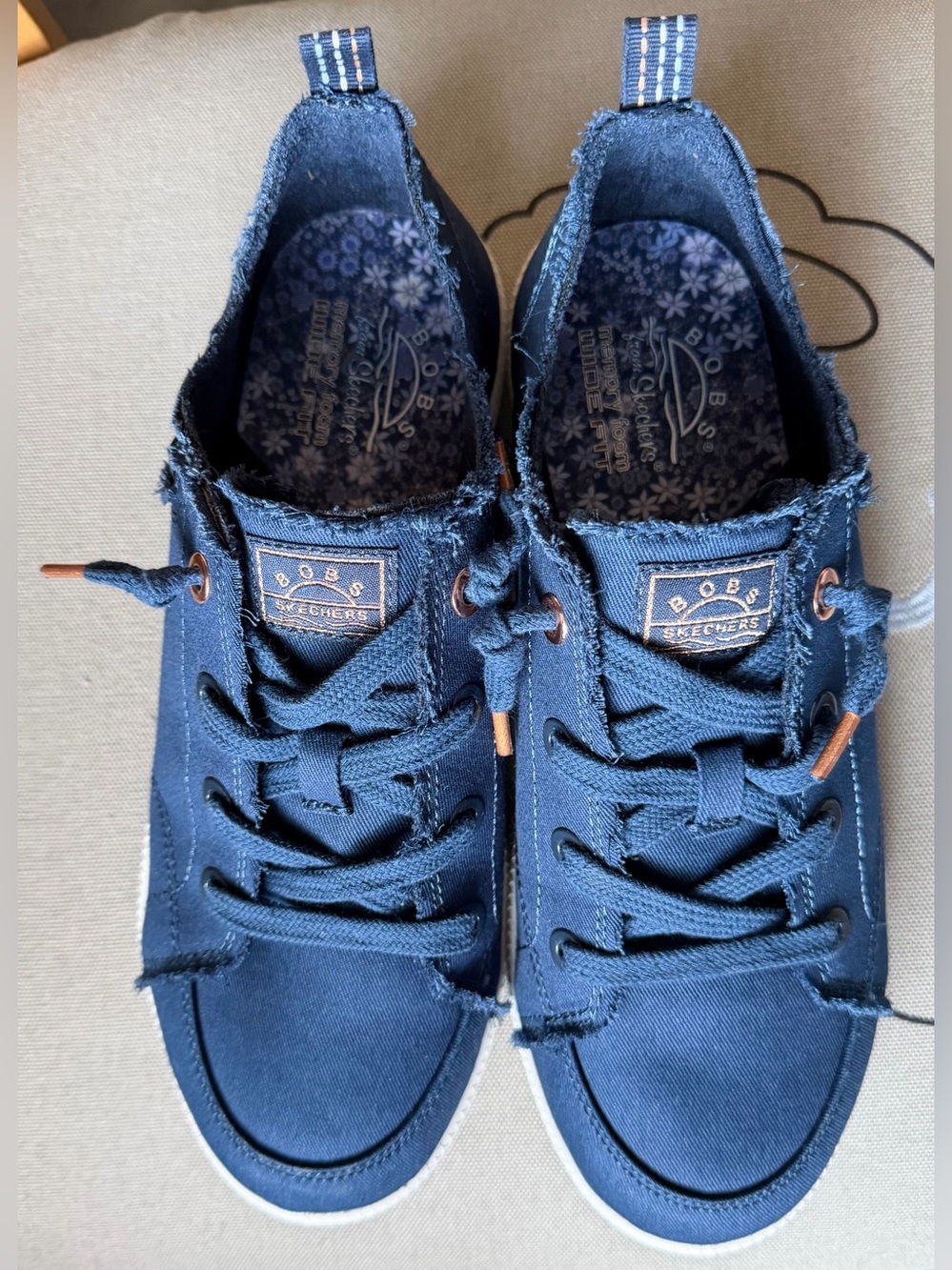 BOBS Denim Blue B Cute Sneakers